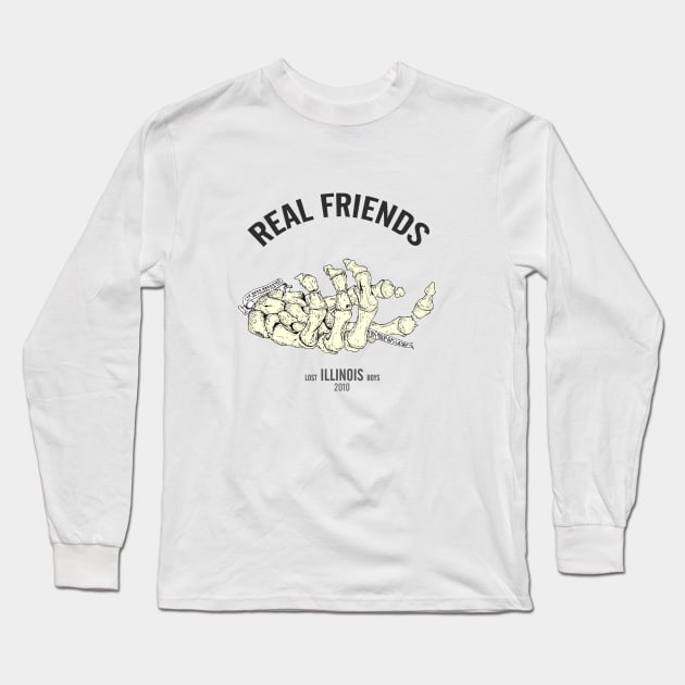 real friends illustration Long Sleeve T-Shirt by tonguetied